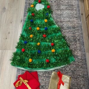 Forever 21 Festive Green Tinsel Dress Costume!